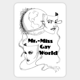 Mr. Gay World Vintage 1970 Sticker